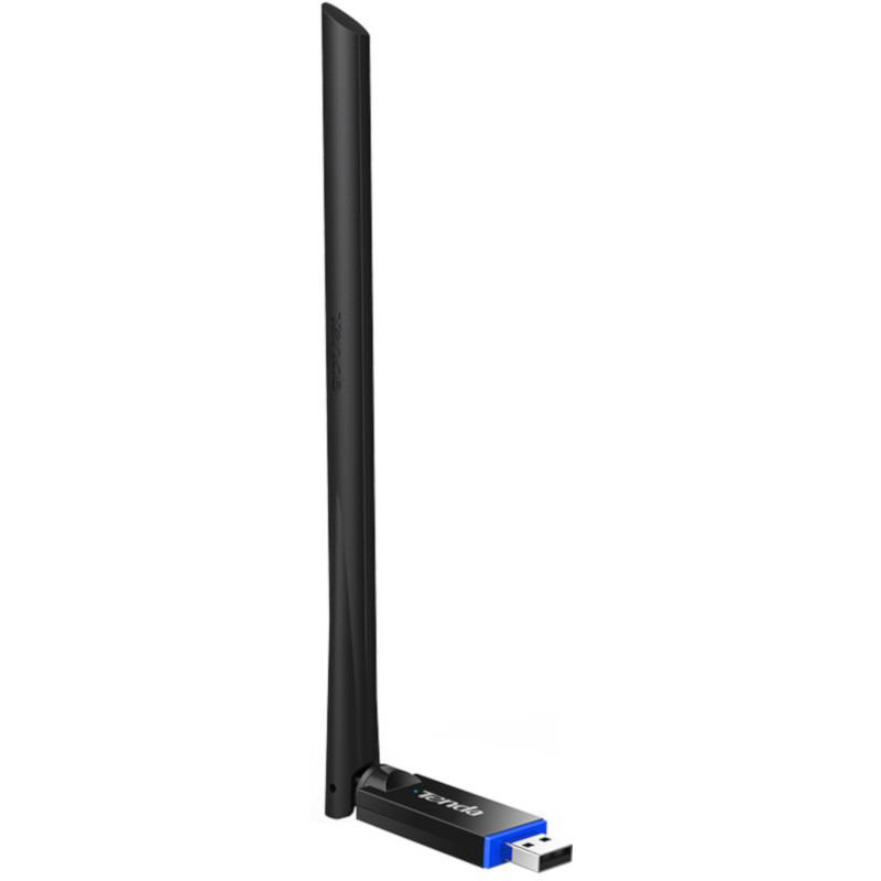 ADAPTOR RETEA Tenda AC650, extern wireless 2.4 GHz, USB 2.0 port, 650 Mbps, antena externa x 1,  