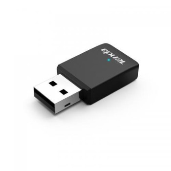 ADAPTOR RETEA TENDA, AC650 wireless dual band, 650Mbps, conectare USB 2.0, negru 