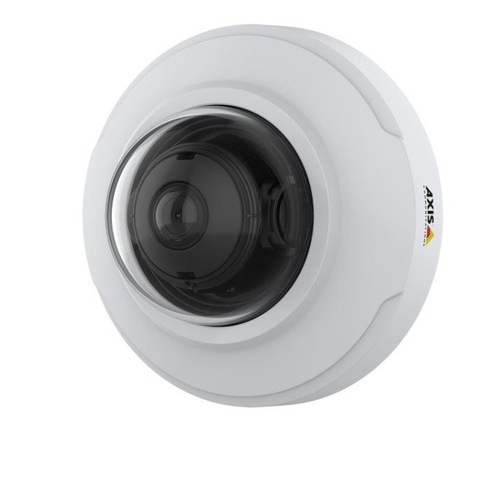 CAMERA IP Axis, dome pt. interior | exterior, dist. IR nespecificat,  tip lentila fixa 2.4 mm, 4 Mpx, PoE, slot SD card, 