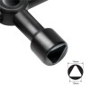 CHEIE UNIVERSALA in cruce Logilink, pentru cabinete, 4 tipuri de cheie, aliaj zinc, black, 
