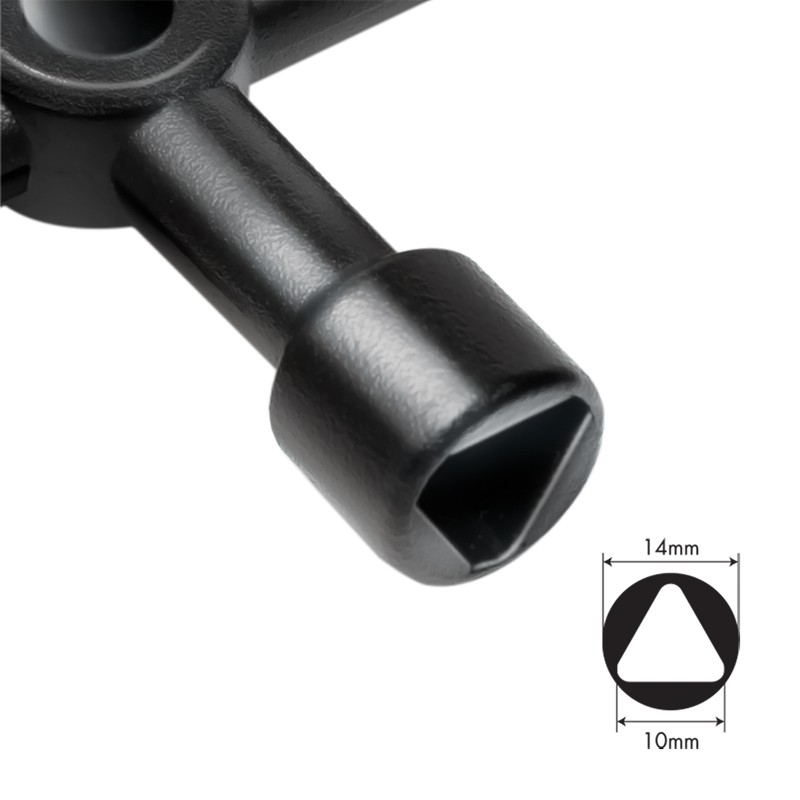 CHEIE UNIVERSALA in cruce Logilink, pentru cabinete, 4 tipuri de cheie, aliaj zinc, black, 