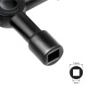 CHEIE UNIVERSALA in cruce Logilink, pentru cabinete, 4 tipuri de cheie, aliaj zinc, black, 