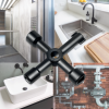 CHEIE UNIVERSALA in cruce Logilink, pentru cabinete, 4 tipuri de cheie, aliaj zinc, black, 