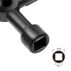 CHEIE UNIVERSALA in cruce Logilink, pentru cabinete, 4 tipuri de cheie, aliaj zinc, black, 