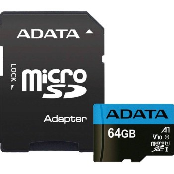 CARD MicroSD ADATA,  64 GB, MicroSDXC, clasa 10, standard UHS-I U1 