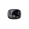 MODULATOR AUTO FM Baseus T-Typed,BT 4.2, 2 x USB 5V/3.4A max,12V-24V, frecv FM: 87,5-108.0MHZ, MP3/WAV/FLAC/APE/WMA,answer/reject/hang up/redial, bk 