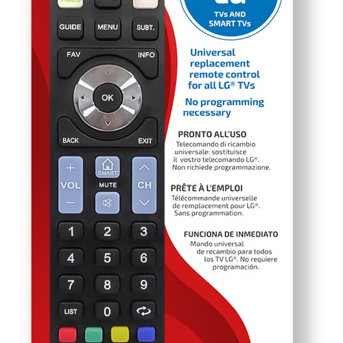 TELECOMANDA UNIVERSALA Superior, compatibila televizoare LG, bateriile (2 x AAA) nu sunt incluse, negru 