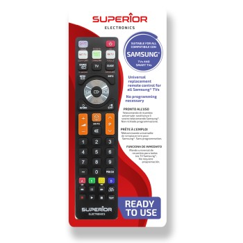 TELECOMANDA UNIVERSALA Superior, compatibila televizoare SAMSUNG, bateriile (2 x AAA) nu sunt incluse, negru 