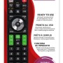 TELECOMANDA UNIVERSALA Superior, compatibila televizoare PANASONIC, bateriile (2 x AAA) nu sunt incluse, negru 
