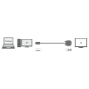 ADAPTOR video Logilink, HDMI (T) la DVI-D(T), rezolutie maxima 2K FHD (1920 x 1200) la 60 Hz, conectori auriti, 2m, negru, 