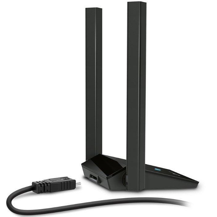 ADAPTOR RETEA TP-LINK AX1800, extern wireless 2.4 GHz | 5 GHz, USB 3.0, port, 1800 Mbps, antena externa x 2 High Gain, 