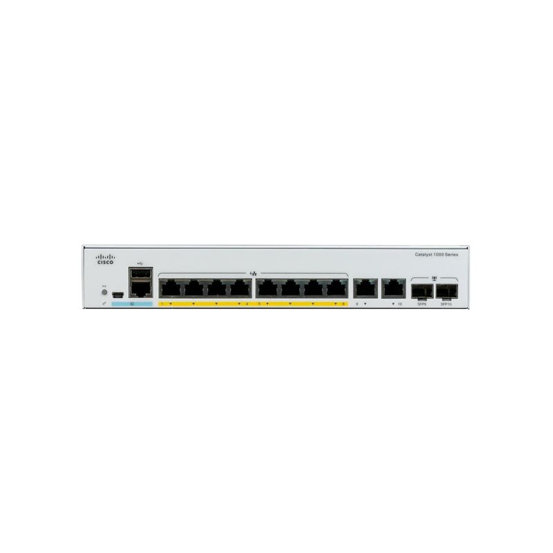 Catalyst 1000 8port GE, Full POE, 2x1G SFP 