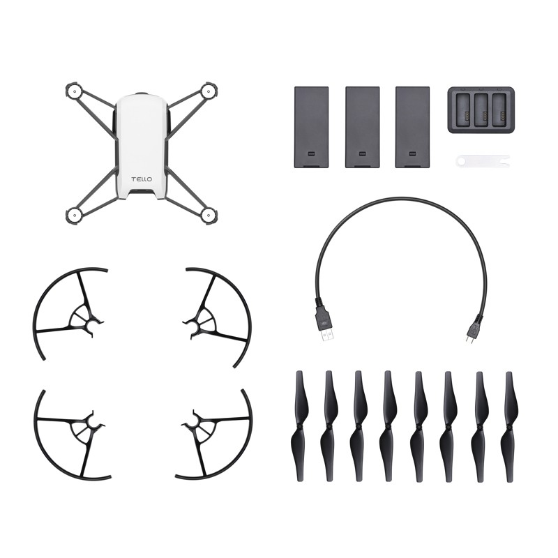 Kit Drona DJI Tello Boost Combo, HD720P30, 5MPTransm. L 100m/H 30m, auton. 13min, 80g 