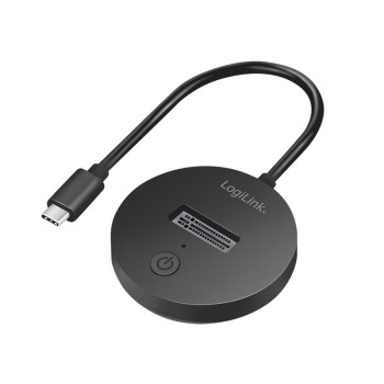 ADAPTOR USB LOGILINK, M.2 NVMe (PCIe) / SATA (NGFF) la USB 3.2 Gen 2, viteza max 10 Gb/s, negru 