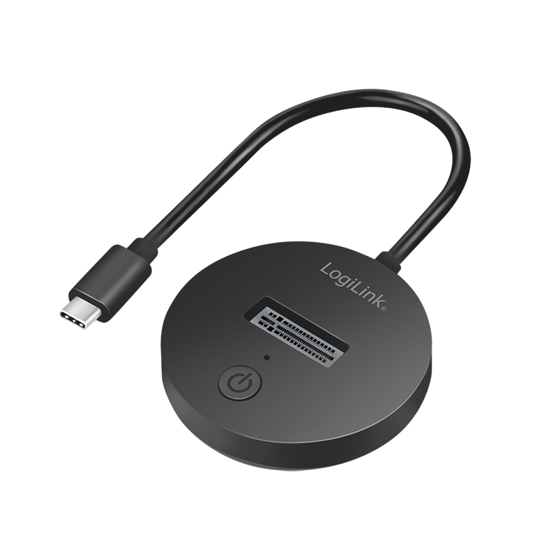 ADAPTOR USB LOGILINK, M.2 NVMe (PCIe) / SATA (NGFF) la USB 3.2 Gen 2, viteza max 10 Gb/s, negru 