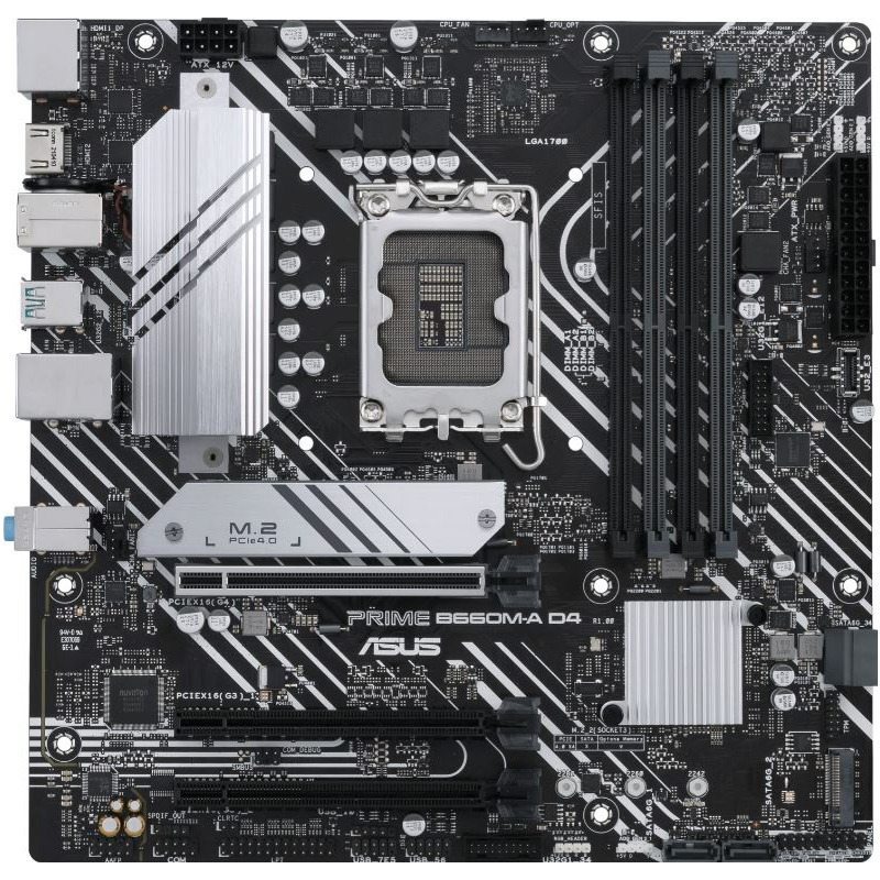 ASUS PRIME B660M-A D4-CSM LGA 1700 1xDP 2xHDMI 1xPCle 4.0/3.0 x16 slot 
