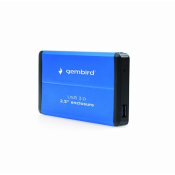RACK extern GEMBIRD, pt HDD, 2.5 inch, S-ATA, interfata PC USB 3.0, aluminiu, albastru, 