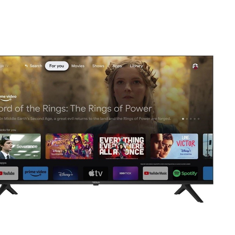 Tesla Google TV DLED 65S635BUS, 165 cm, UHD, blackDVB-T2/C/S2, 400 cd/m, CI+, VESA 400x200mm 