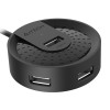 HUB extern A4TECH, porturi USB-A: USB 2.0 x 4, conectare prin USB , cablu 1.5 m, negru, 