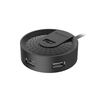 HUB extern A4TECH, porturi USB-A: USB 2.0 x 4, conectare prin USB , cablu 1.5 m, negru, 