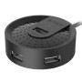 HUB extern A4TECH, porturi USB-A: USB 2.0 x 4, conectare prin USB , cablu 1.5 m, negru, 