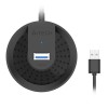 HUB extern A4TECH, porturi USB-A: USB 3.0 x 4, conectare prin USB , cablu 1.0 m, negru, 