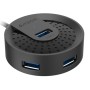 HUB extern A4TECH, porturi USB-A: USB 3.0 x 4, conectare prin USB-C , cablu 0.50 m, negru, 