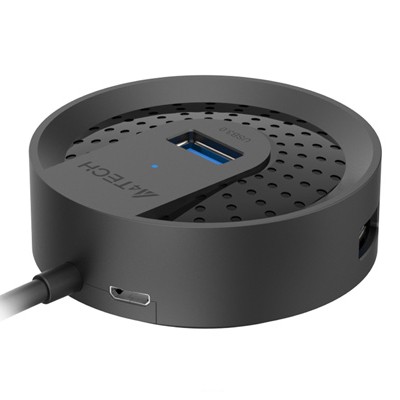 HUB extern A4TECH, porturi USB-A: USB 3.0 x 4, conectare prin USB-C , cablu 0.50 m, negru, 