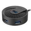 HUB extern A4TECH, porturi USB-A: USB 3.0 x 4, conectare prin USB-C , cablu 0.50 m, negru, 
