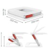 SUPORT ERGONOMIC LEITZ ERGO, pentru laptop, ajustabil, alb 