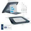 SUPORT ERGONOMIC LEITZ ERGO COSY, pentru laptop, ajustabil, gri antracit 