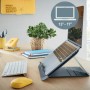 SUPORT ERGONOMIC LEITZ ERGO COSY, pentru laptop, ajustabil, gri antracit 