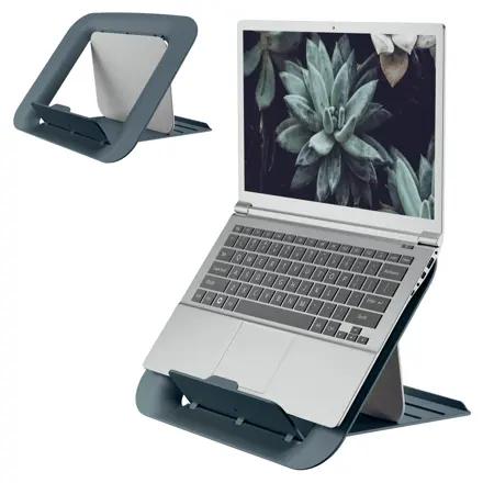 SUPORT ERGONOMIC LEITZ ERGO COSY, pentru laptop, ajustabil, gri antracit 