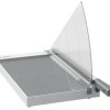 Ghilotina Leitz Home Office Precision, format A3, capacitate 10 coli 80gsm, dim. 346x616x346mm, otel inoxidabil, pat lemn laminat negru, 