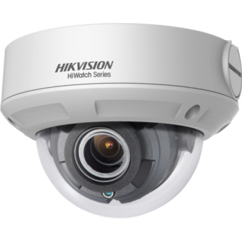 CAMERA IP HiWatch, dome pt. interior | exterior, dist. IR 30 m,  tip lentila varifocala 2.8 - 12 mm, 2 Mpx, PoE, slot SD card, 