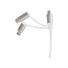 CABLU alimentare si date LOGILINK, telefon, 3 + 1, USB 2.0 (T) la Lightning (T) + Micro-USB 2.0 (T) + USB 2.0 Type-C (T), 1m, argintiu, 