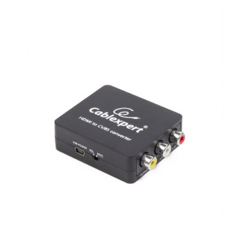 ADAPTOR video GEMBIRD, splitter HDMI (M) la Composite video + audio L/R (M) x 2, rezolutie maxima Full HD (1920 x 1080) la 60Hz, black, 