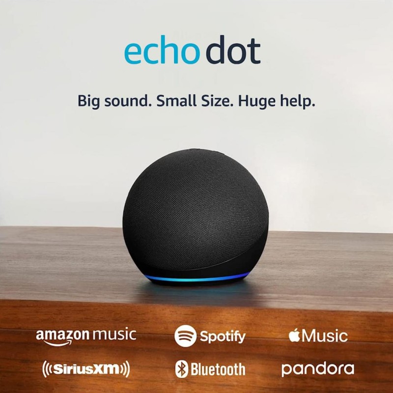 Amazon Echo Dot 5,with Alexa,Charcoal 