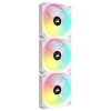 Vent CR iCUE LINK QX120 RGB WHITE TRP 