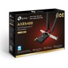 ADAPTOR RETEA TP-LINK AXE5400, extern wireless 2.4 GHz | 5 GHz | 6 Ghz, PCI-E port, 5400 Mbps, WI-FI 6E si Bluetooth 5.3, antena externa x 2, 