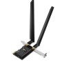 ADAPTOR RETEA TP-LINK AXE5400, extern wireless 2.4 GHz | 5 GHz | 6 Ghz, PCI-E port, 5400 Mbps, WI-FI 6E si Bluetooth 5.3, antena externa x 2, 