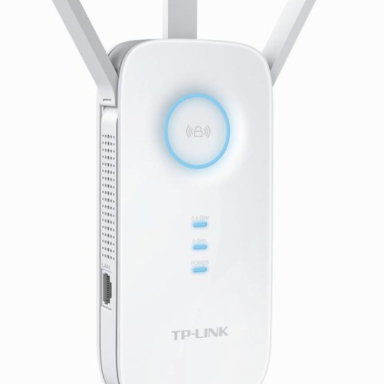 RANGE EXTENDER TP-LINK wireless 1750Mbps, 2 x port LAN Gigabit, 3 antene externe, dual band AC1750, 2.4GHz & 5GHz 