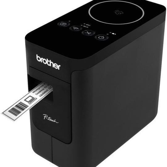 Imprimanta Direct Termic BROTHER 180dpi PT-P750W, Viteza de tiparire: 30mm/s, Latime maxima de imprimare: 24mm|Conectiv: USB|WiFi|NFC , Imprimare Cod de bare: DA, (Timbru verde 3.5 RON, 