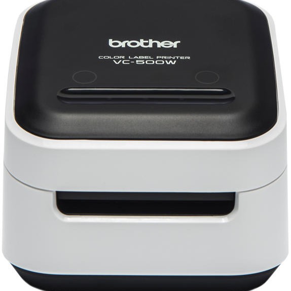 Imprimanta Transfer Termic BROTHER, VC-500W, 313dpi, Viteza de tiparire: 8mm/s, Latime maxima de imprimare: 50mm|Conectiv: USB|WiFi|BT , Imprimare Cod de bare: DA, (Timbru verde 3.5 RON) 