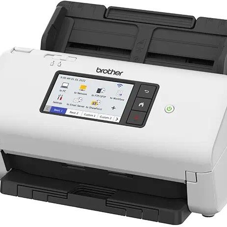 Scanner Desktop  BROTHER ADS-4900W, A4, Viteza de scanare duplex: 60ppm/120ipm, Optiuni: , Conectivitate:USB|Retea|WiFI, Scanare ambele fete:Da, ADF:100coli(timbru verde 4 lei)   