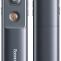 PRESENTER laser Orange Dot Baseus RF2.4GHz, laser rosu, distanta maxima 100m, transmitator USB/USB Type-C, gri 