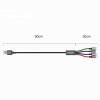 CABLU alimentare si date Baseus, Fast Charging Data Cable pt. smartphone, 4 in 1, USB la 2 x USB-C /1 x Lightning / 1 x microUSB, 1.2m, braided, negru 