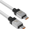 CABLU alimentare si date Baseus, Fast Charging Data Cable pt. smartphone, USB Type-C (T) la USB Type-C (T),  E-marker, 100W, 1m, alb, 