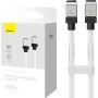 CABLU alimentare si date Baseus, Fast Charging Data Cable pt. smartphone, USB Type-C (T) la USB Type-C (T),  E-marker, 100W, 1m, alb, 