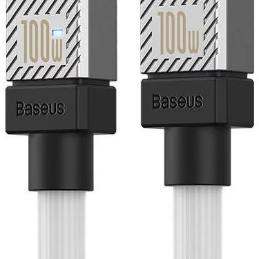 CABLU alimentare si date Baseus, Fast Charging Data Cable pt. smartphone, USB Type-C (T) la USB Type-C (T),  E-marker, 100W, 1m, alb, 